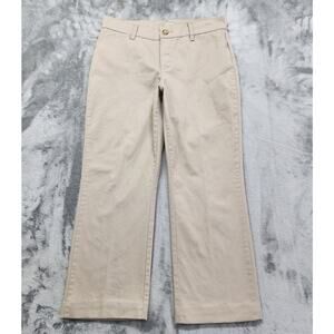 Riders by Lee Mid Rise Straight Let Chino Pants Size 10P Beige Khaki Stretch